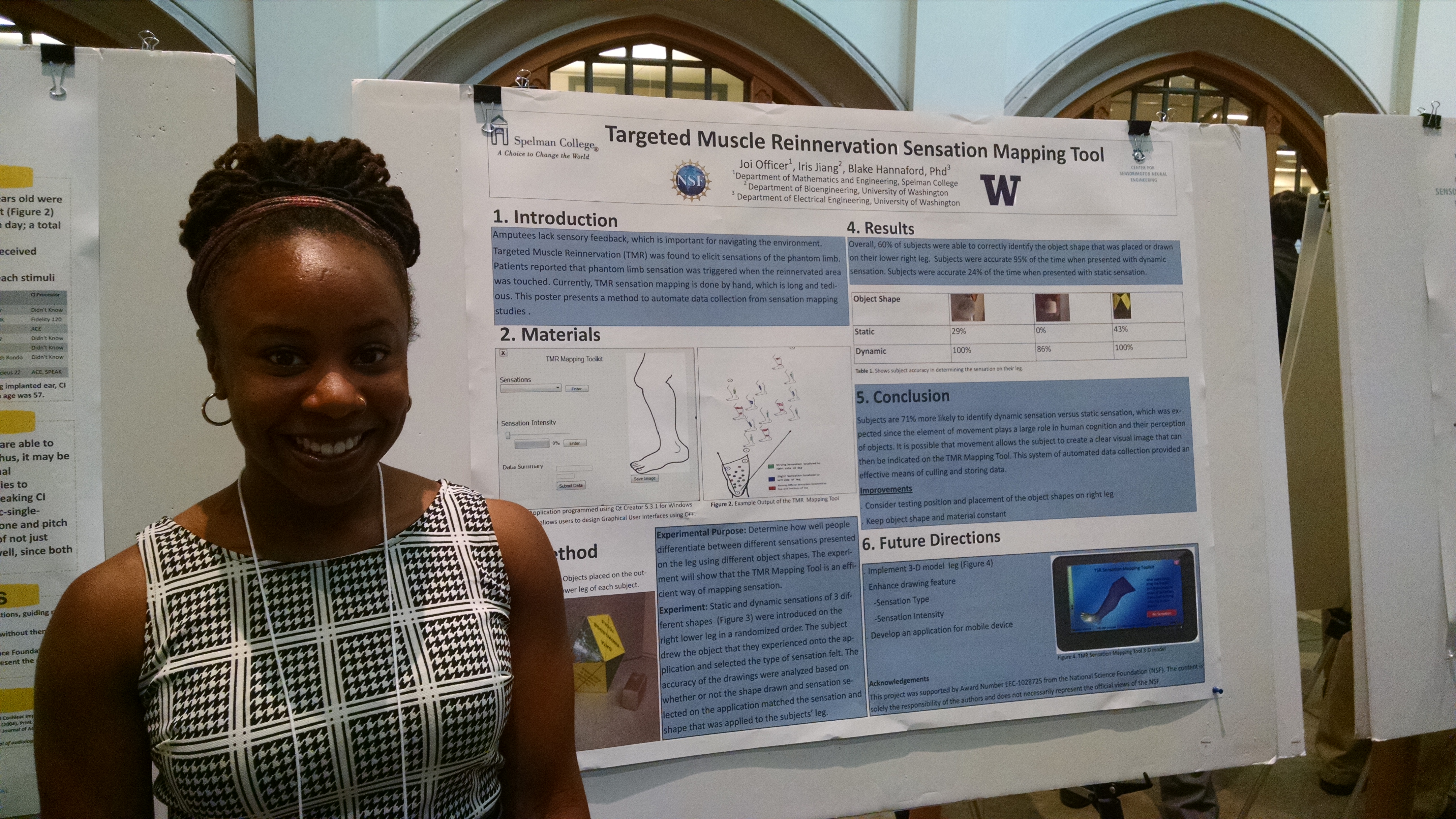 Joi Officer is a mathematics and engineering undergraduate from Spelman College. She spent the summer working on a tool to help automate TMR sensory mapping procedures.